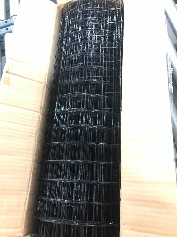 Photo 2 of 24'' x 50' 1.5inch Hardware Cloth 16 Gauge Black Vinyl Coated Welded Fence Mesh for Home and Garden Fence and Home Improvement Project