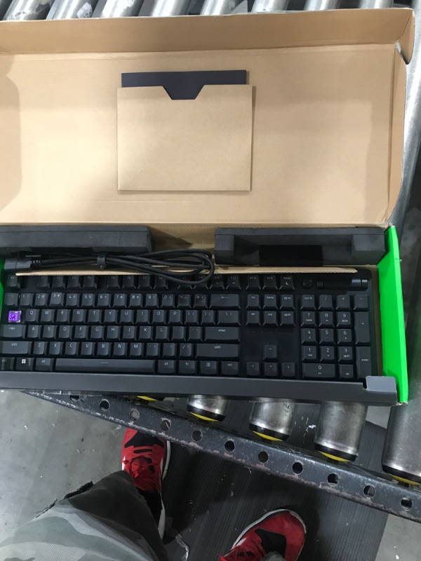 Photo 2 of Razer DeathStalker V2 Gaming Keyboard: Low-Profile Optical Switches - Clicky Purple - Ultra-Durable Coated Keycaps - Durable Aluminum Top Plate - Multi-Function Roller and Media Button - Chroma RGB Classic Black V2 Clicky Optical Switch