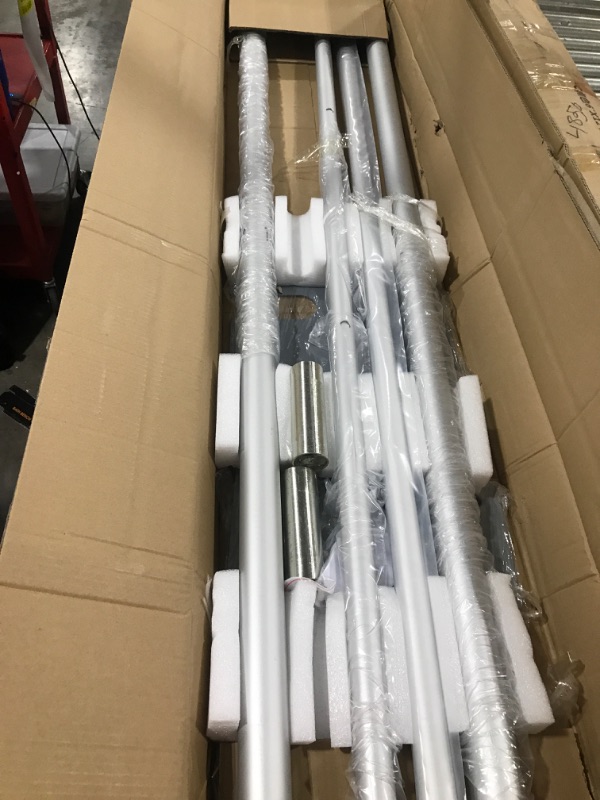 Photo 1 of Pipe and Drape Adjustable Uprights, Crossbars, Bases & Hangers - Drape Systems for Backdrops, Trade Shows, Events, Photo Booths and Decorations by CITNAMOR (10' Tall x 10' Wide Kit(2xCrossbar))