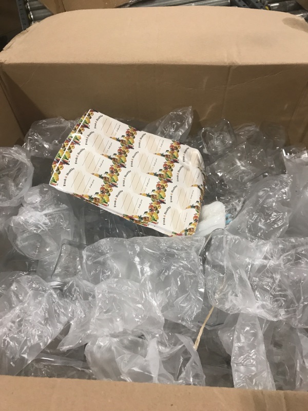 Photo 1 of 24 Pack 12OZ Plastic Juice Bottles with Caps, OAMCEG Juice Containers with Lids for Fridge, Reusable Smoothie Bottles, Empty Clear Bulk Beverage Container with Black Tamper Evident Lids (Square, 12oz