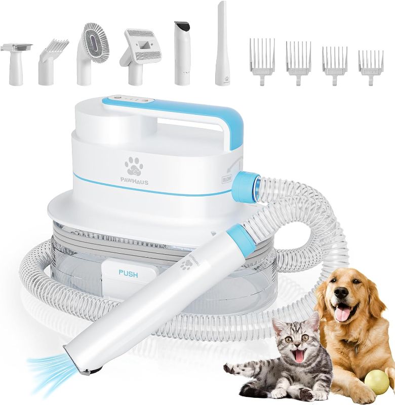 Photo 1 of Dog Grooming Kit & Vacuum & Blow, Suction 99% Pet Hair Remover Upgraded 6 in 1 Pet Grooming Tools 4L Large Capacity Dust Cup, Dog Clippers Trimmer Dog Grooming Brush Vacuum for Shedding Cats