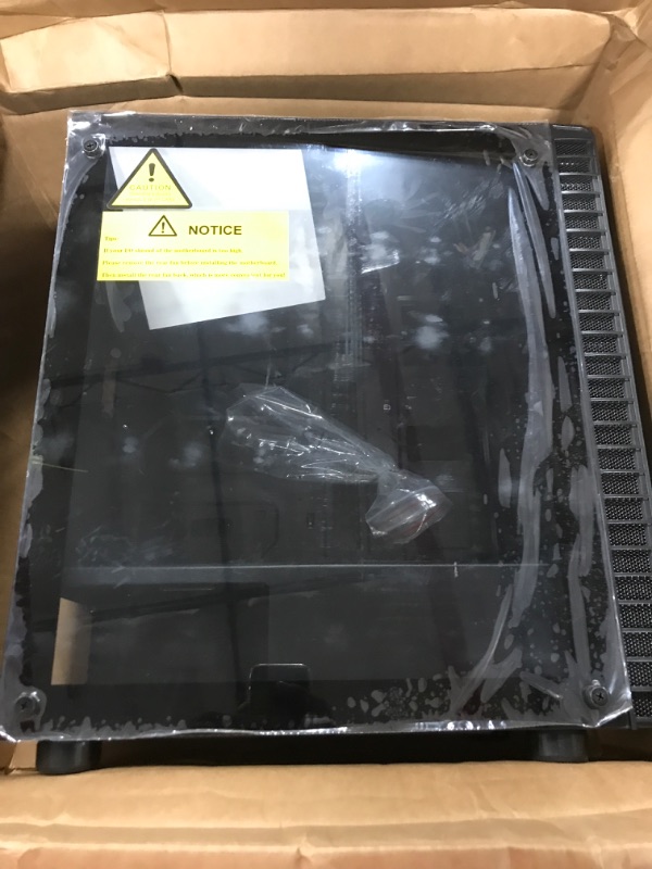 Photo 1 of MISSING ONE SIDE GLASS BOLT/SCREW see pictures please
MUSETEX ATX PC Case Pre-Installed 6Pcs 120mm ARGB Fans, Computer Gaming Case with Tempered Glass Side & Front Panels, Metal Honeycomb Mesh, USB3.0, S6-B S6-B Black