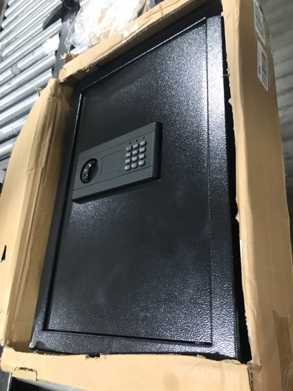 Photo 1 of 22" Tall Fireproof Wall Safes Between the Studs 16" Centers, Hidden Wall Safe with 2 Removable Shelf & Hidden Tray, Heavy Duty Wall Mount Safe for Firearms, Money, Jewelry, Passport Black 22 " Tall