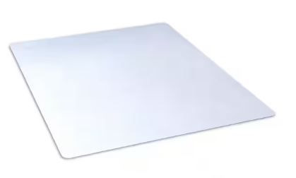 Photo 1 of 36 in x 48 in Clear Rectangle Chair Mat for Hard Floors
