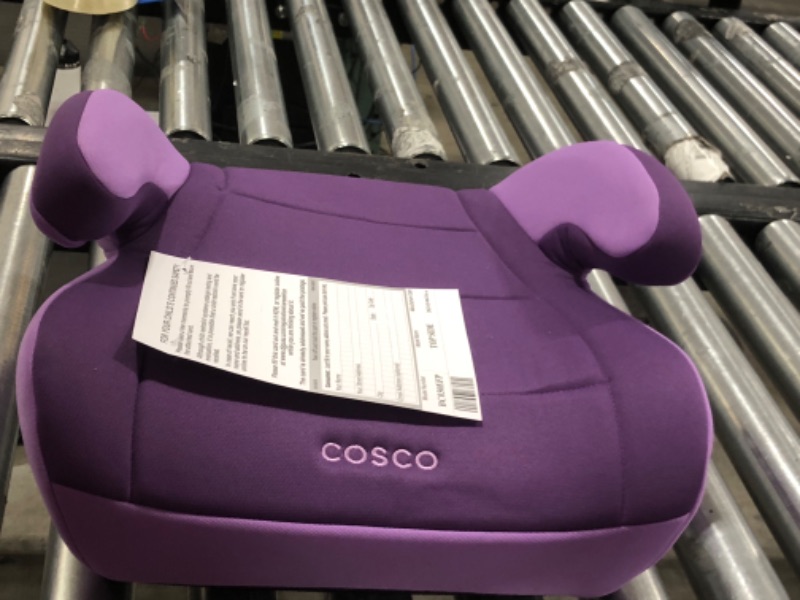 Photo 2 of Cosco Topside Booster Car Seat - Easy to Move, Lightweight Design (Grape), 1 Count (Pack of 1)