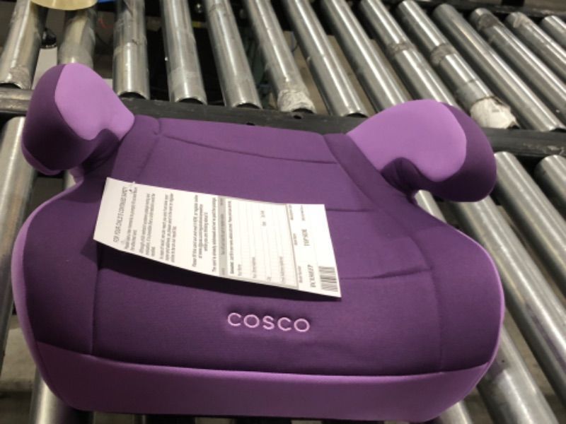 Photo 2 of Cosco Topside Booster Car Seat - Easy to Move, Lightweight Design (Grape), 1 Count (Pack of 1)