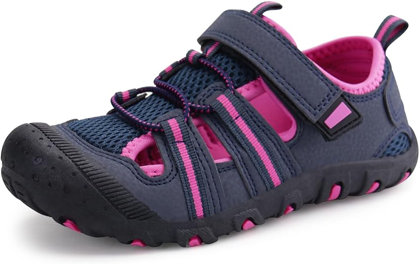 Photo 1 of [Size 2] firelli Kids Closed Toe Water Sandals Boys Girls Outdoor Athletic Strap Breathable Summer Sport Sandal 