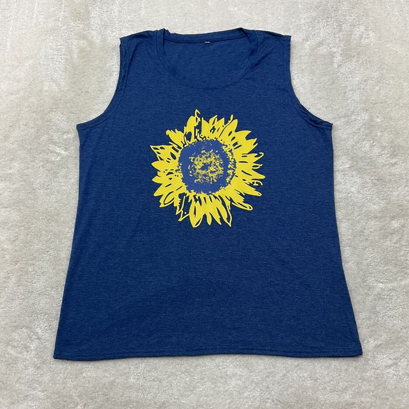 Photo 1 of [Size 2XL] Sunflower Sleeveless Tank Top