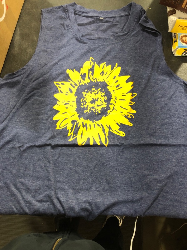 Photo 2 of [Size 2XL] Sunflower Sleeveless Tank Top