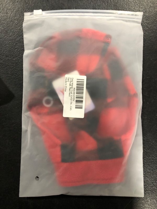 Photo 1 of [Size XS] Doggie Sweater- Red Plaid
