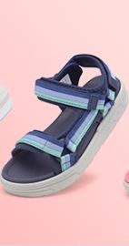 Photo 1 of [Size 1] THSOGO  - Kids Fashion Athletic Summer Sports Sandals Comfort Soft Walking Sandals Outdoor Hiking Beach Adjustable Straps Sandals Navy Blue 