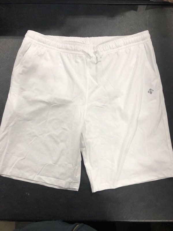 Photo 1 of [Size 2XL] Casual Cotton Shorts with Pockets- White
