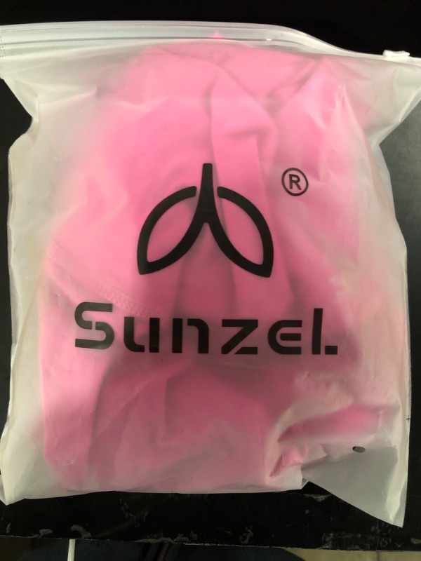 Photo 2 of [Size XL] Sunzel Womens Workout Leggings with High Waist Tummy Control 28" Inseam X-Large Hot Pink