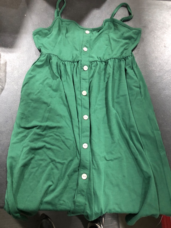 Photo 1 of [Size 13-14yrs] Girls Spaghetti Strap Tunic- Green