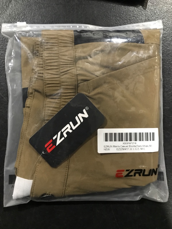 Photo 2 of [Size M] EZRUN Men's Hiking Cargo Shorts Casual Golf Shorts Outdoor Work Shorts with Multi Pockets for Travel Fishing Camping
