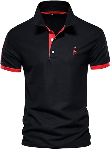 Photo 1 of [Size S] Lasjixion Men's Casual Polo Shirts Printed Short Sleeve Shirts for Men,Golf Polo Shirt for Men