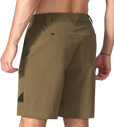 Photo 1 of [Size L] EZRUN Men's Hiking Cargo Shorts Casual Outdoor Tactical Work Golf Shorts with Multi Pocket for Fishing Camping Travel
