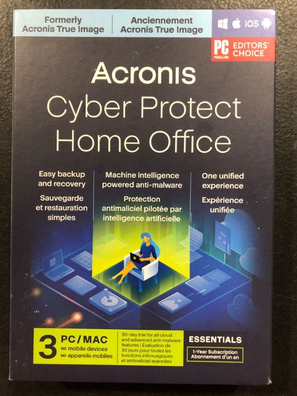 Photo 1 of acronis cyber protect home office, SOFTWARE essentials 