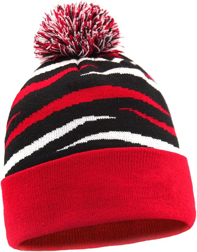 Photo 1 of  BUCCANEERS ILAVSHON Classic Sports Knit Hat Beanie Cap with Pom-pom for Adult Men Women Winter Gift 