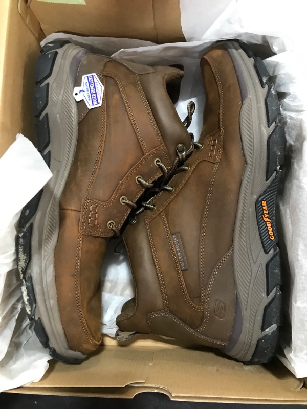 Photo 2 of [Size 14] Skechers Men's, Relaxed Fit: Respected – Boswell Boot 14 Dark BrownSkechers USA Respected-Boswell Men's Brown Boot 14 M
