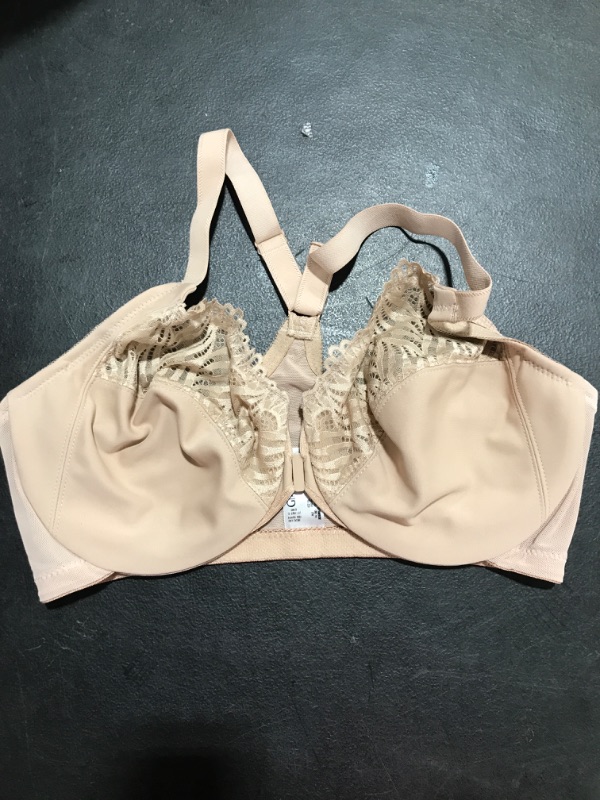 Photo 2 of [Size 36DD] Glamorise Cross Back Lace Bra- Beige