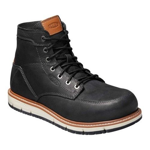 Photo 1 of [Size 8.5] Keen Men's Aluminum Toe Boots San Jose 6",Black/Caramel Cafe Leather
