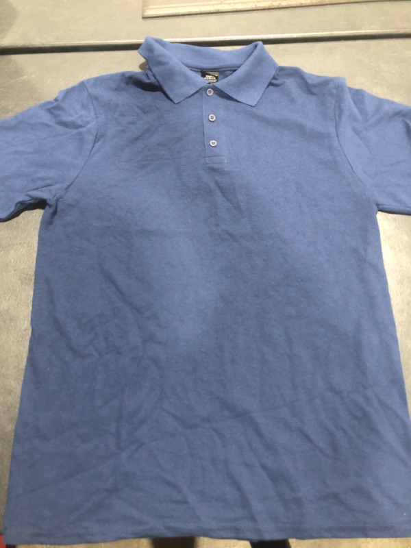 Photo 2 of [Size M] Hanes Men's Collared Shirt- Navy