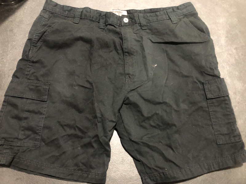 Photo 2 of [Size 44] Wrangler Authentics Men's Classic Cargo Stretch Short- Black
