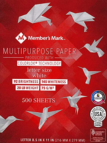 Photo 1 of Member's Mark Multipurpose Copy Paper, 20 lb., 92 Bright, 8.5 x 11