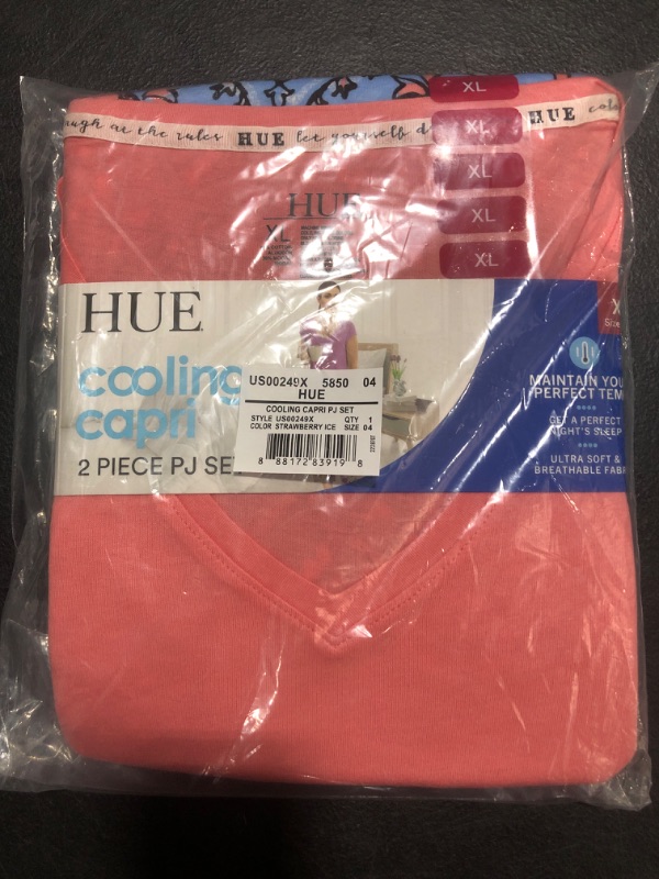 Photo 1 of [Size XL] Hue Ladies Cooling Capri 2 Piece V-Neck Pajama Set

