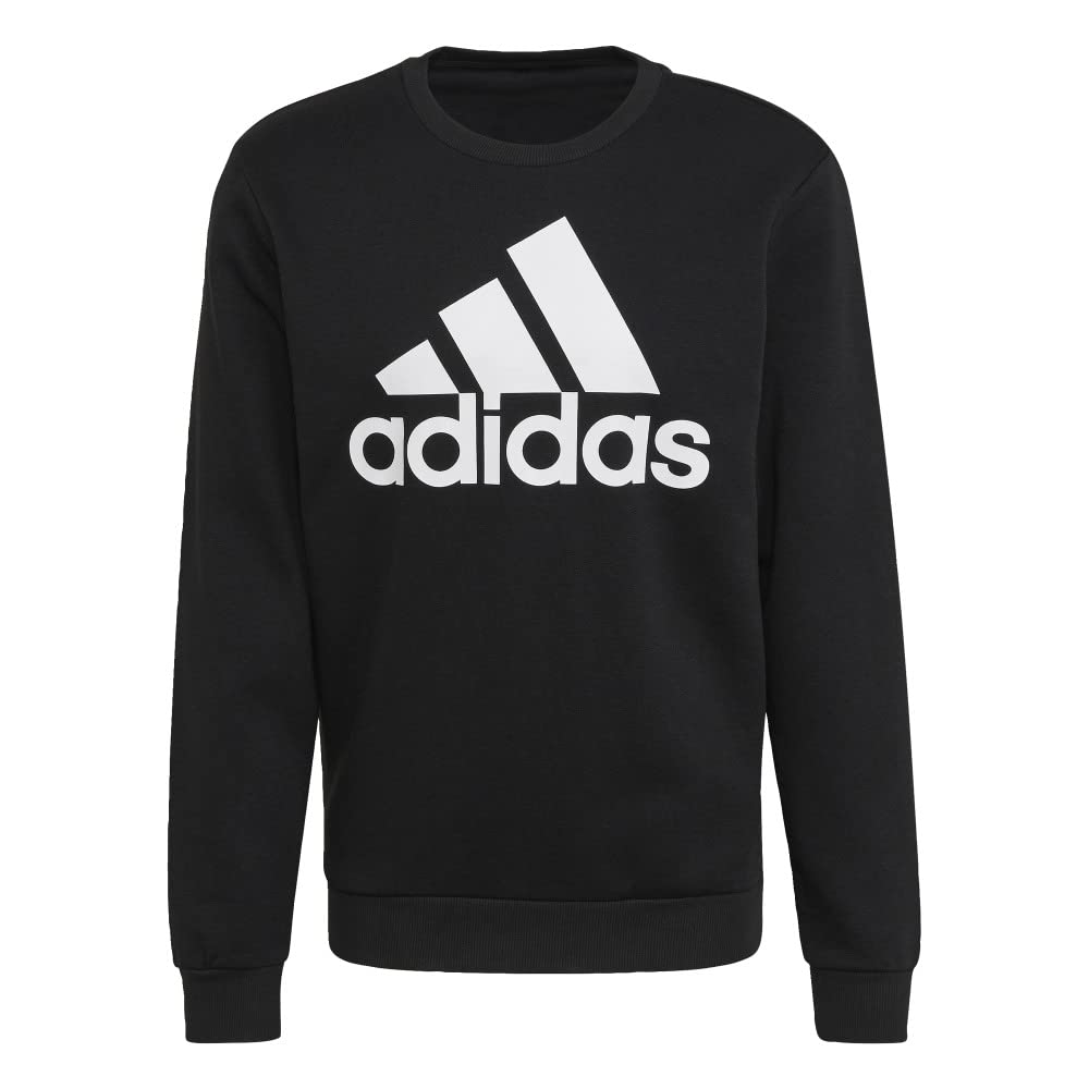 Photo 1 of [Size L] Adidas Men's Fleece Sweatshirt- Black/White