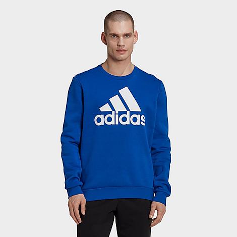 Photo 1 of [Size S] Adidas Men's Crewneck Logo Graphic Sweatshirt- Blue/White