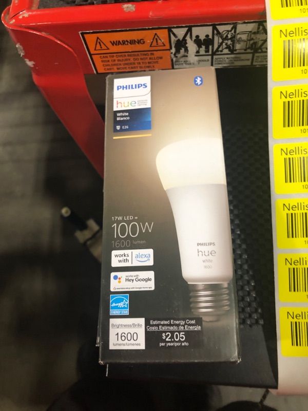 Photo 1 of 100-Watt Equivalent A21 Smart LED Soft White (2700K) Light Bulb with Bluetooth (1-Pack)
