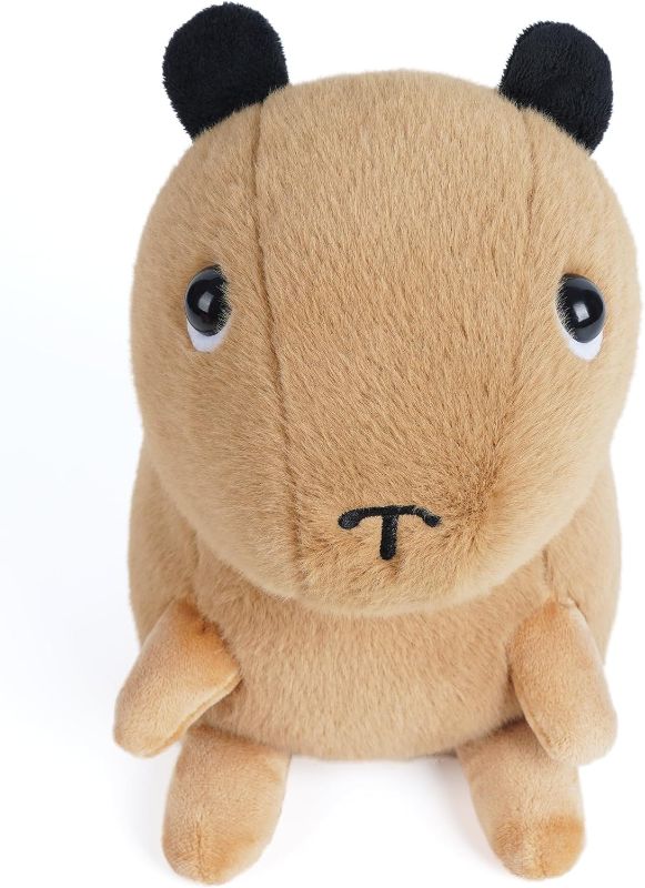Photo 1 of Altreeak Capybara Stuffed Animal Plush 9" Tall | Soft Cute Sitting Animal | Kawaii | Gift | Pet Animal Capybara Stuffed Toy 