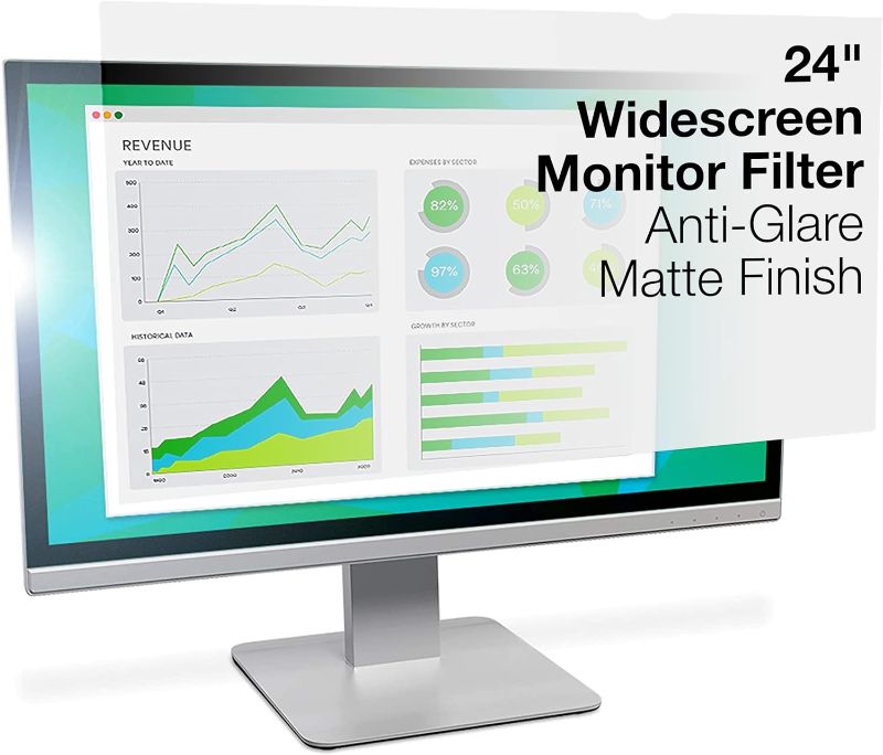 Photo 1 of 3M Anti-Glare Filter for 27" Widescreen Monitor (AG270W9B), Clear