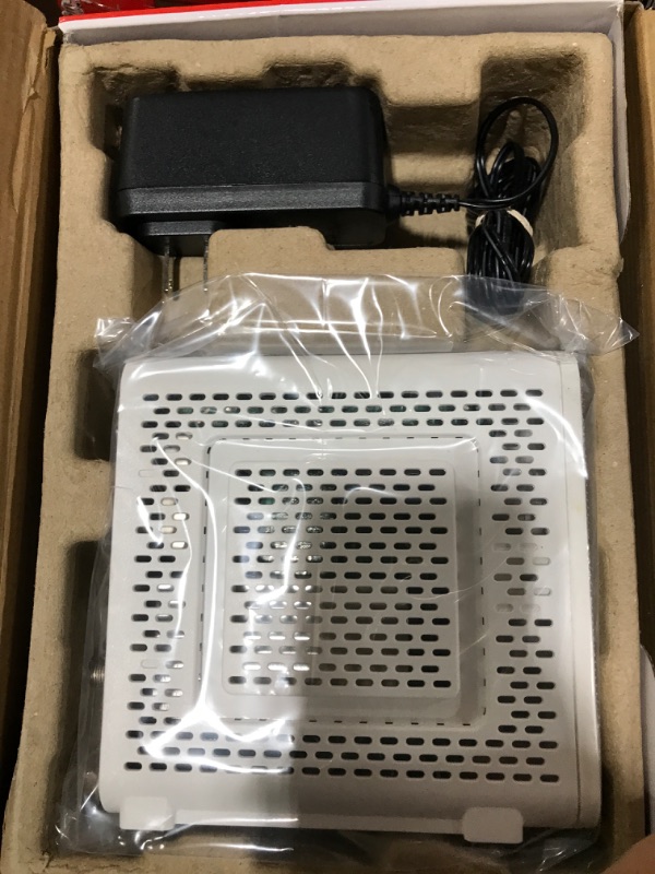 Photo 1 of ARRIS Surfboard | SB8200 DOCSIS 3.1 Modem (1 Gbps Max Internet Speeds) & W130 mAX Plus Mesh AX7800 WiFi 6 AX Router System Bundle (WiFi Coverage 6,000 sq ft) | Mesh with Your Cable Internet DOCSIS 3.1 Modem + AX7800 Mesh System