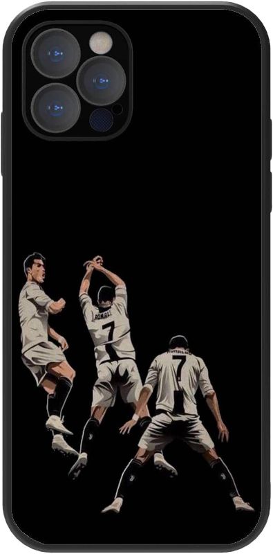 Photo 1 of Compatible for iPhone 14 Pro Max Case for Express Your Passion for Football with a Black Phone Case Designed for Football Lovers 