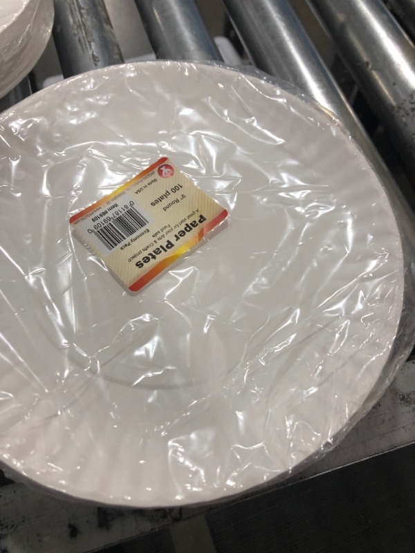 Photo 3 of Hygloss Products 69109 Paper Plates (69109), 9", 100 Pcs 100-Pk 9-Inch
