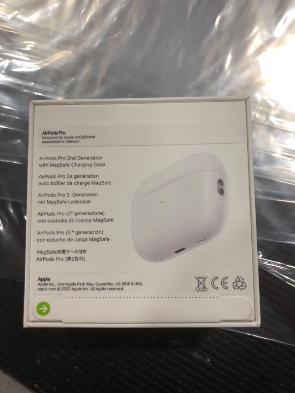 Photo 6 of Apple AirPods Pro (2nd Gen) Wireless Earbuds, Up to 2X More Active Noise Cancelling, Adaptive Transparency, Personalized Spatial Audio MagSafe Charging Case (Lightning) Bluetooth Headphones for iPhone
