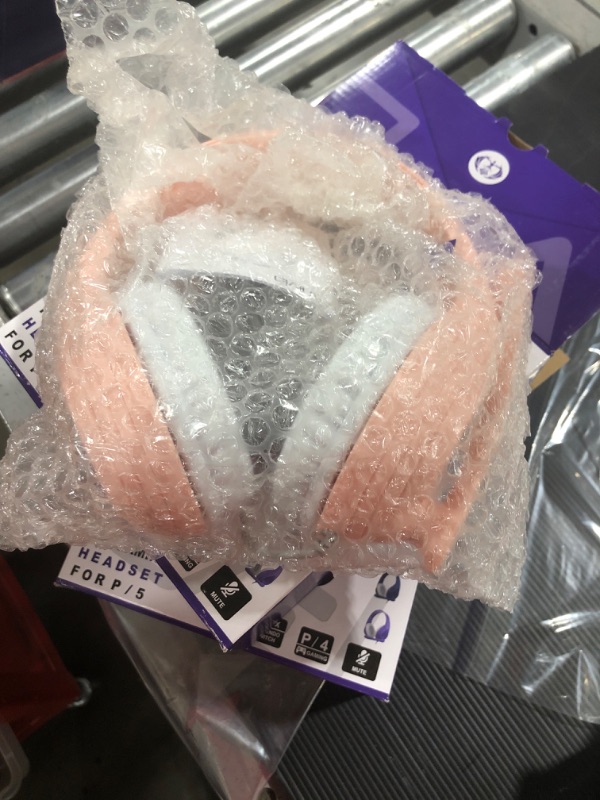 Photo 1 of Anivia A9 Pro Rose Pink Over-Ear Wired Headphones with Mic, Lightweight & Adjustable Control Headphones for Kids/Adults, 3.5mm Jack Stereo Headset for School/Work/Music/Games
