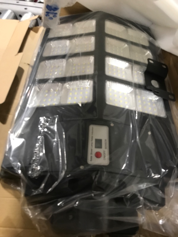 Photo 1 of Gefolly 800W Solar Street Lights Outdoor, 80000LM Commercial Parking Lot Light, 6500K Dusk to Dawn Solar Security Flood Lights Motion Sensor Solar Led Lamp for Basketball Court, Road, Playground