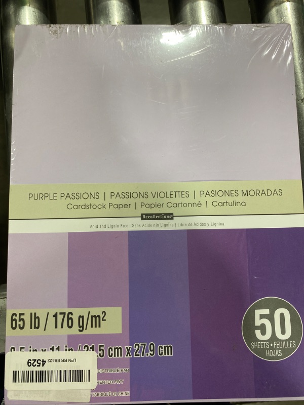 Photo 1 of Purple Passion 8.5”; x 11”; Cardstock Paper by Recollections®, 50 Sheets Office