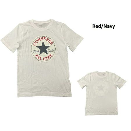 Photo 1 of Converse Boy S Short Sleeve Graphic Cotton T-Shirt (Red/Navy L (12/13))   bag lot 
