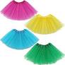 Photo 1 of 4 Pieces Tulle Tutu Skirts for Toddler Girls Kids Tutus Dresses for 3 to 8 Years Old Ballet Dance Dress Up
