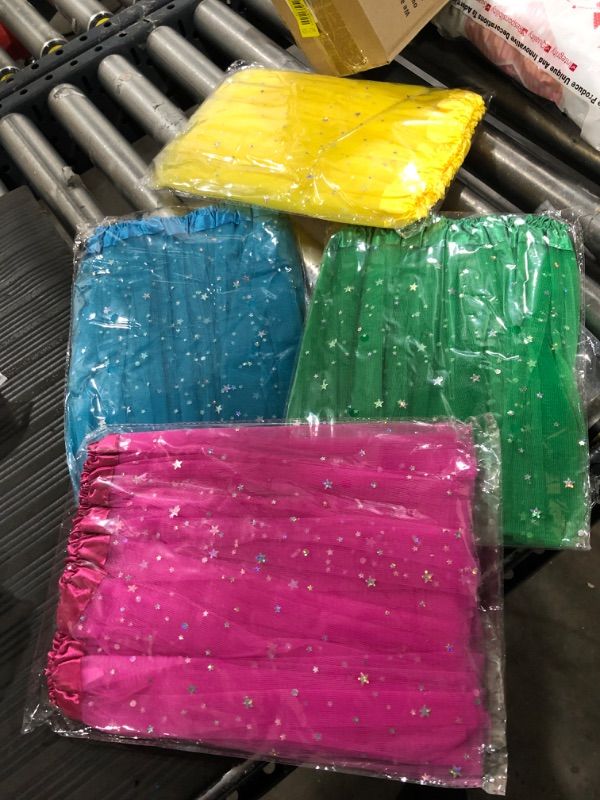 Photo 1 of 4 Pieces Tulle Tutu Skirts for Toddler Girls Kids Tutus Dresses for 3 to 8 Years Old Ballet Dance Dress Up
