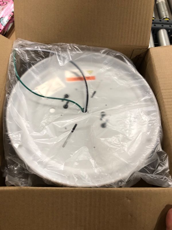 Photo 1 of Drosbey 24W Dimmable LED Flush Mount Ceiling Light Fixture, Kitchen Light Fixtures, 10 inch Ceiling Lights for Bedroom, Bathroom, 3000K/4000K/5000K Adjustbale, Super Bright 2200LM(White) White 24W-3CCT (3000K/4000K/5000K)