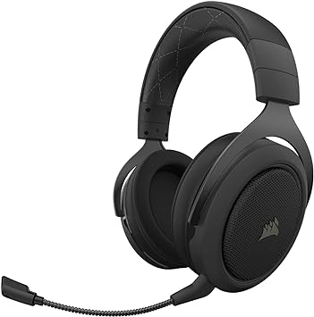 Photo 1 of Corsair HS70 Pro Wireless Gaming Headset - 7.1 Surround Sound Headphones for PC, MacOS, PS5, PS4 - Discord Certified - 50mm Drivers – Carbon