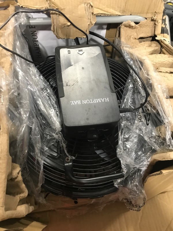 Photo 1 of 12 in. Rechargeable DC Misting HV Floor Fan