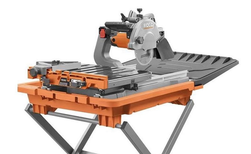 Photo 1 of 12 Amp 8 in. Wet Tile Saw with Extended Rip Capacity and Stand