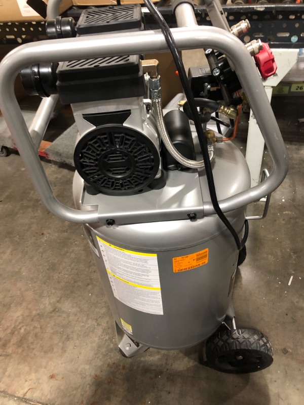 Photo 3 of 20 Gal. Vertical Electric-Powered Silent Air Compressor